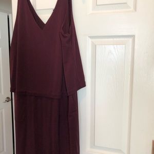 Lauren Ralph Lauren dress. Excellent condition. Wine color. Sleeveless.
